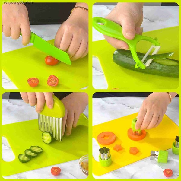 Kitchens Play Food Montessori Kitchen Tools For Children Durable Fruit Vegetable Cutting Toy For School Cooking ClassL240910