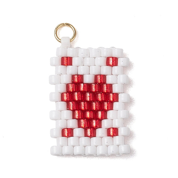 Pendentifs ronds plats en forme de graines cylindriques