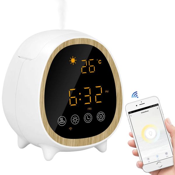 Tuya Smart WiFi Air Humidifier Essential Oil Diffuser With Alarm Time Clock Remote Control Aromatherapy Humidifiers Diffusers 250113