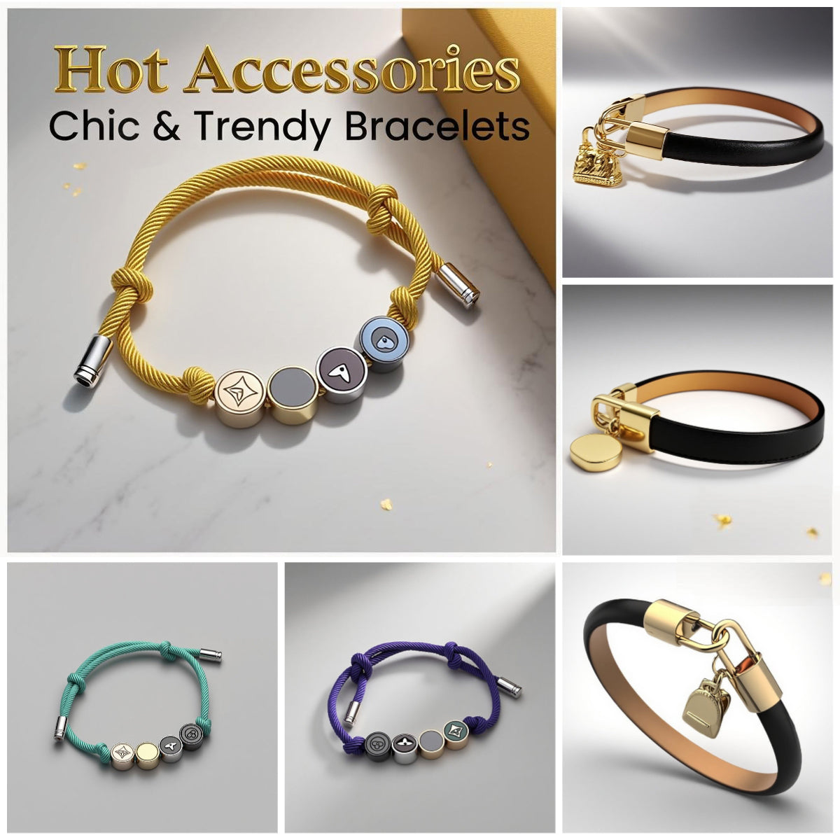 bracelet jewellery designer for women bracelet men bracelet leather bracelet rope 18K Gold Plated Stainless Steel jewelry mena s jewelry luxurya des