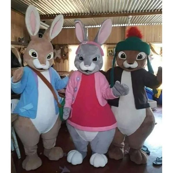 Easter Bunny Mascot Advertising Celebration Fancy Dress Party Peter Rabbit Costume Carnival Dolls Show Props Mascot