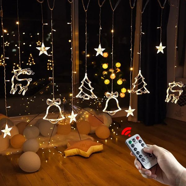 decoration bead garland curtain light LED for weddings family tree celebrations Navidad Christmas gifts 2025 Year 241021
