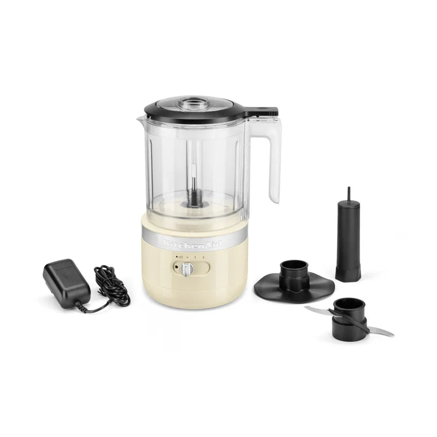 KitchenAid Cordless Food Processor, 300W, Almond Cream