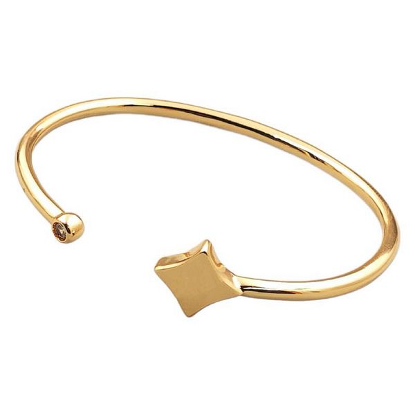NEW designer open bracelet gold woman diamond bracelet jewlery men high-quality pure gold bangle stainless steel jewellery Not allergic colo