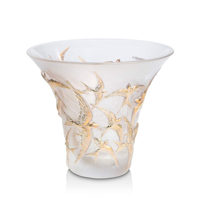 Lalique Hirondelles Vase