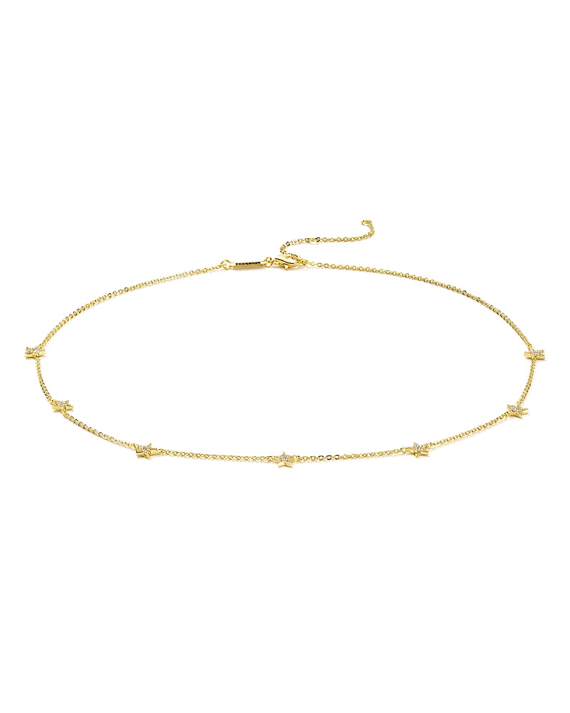 Argento Vivo Pave Star Choker Necklace, 15"