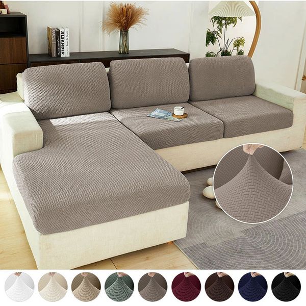 Jacquard Sofa Seat Covers Stretch Sofa Couch Cover For Living Room Sofa Cushion Cover Protector Removable Washable Slipcover 240729