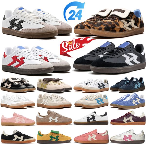 Free shipping spezialsneakers designer running shoes men women platform suede leather Black White Gum Pink Blue Red mens trainers outdoor te