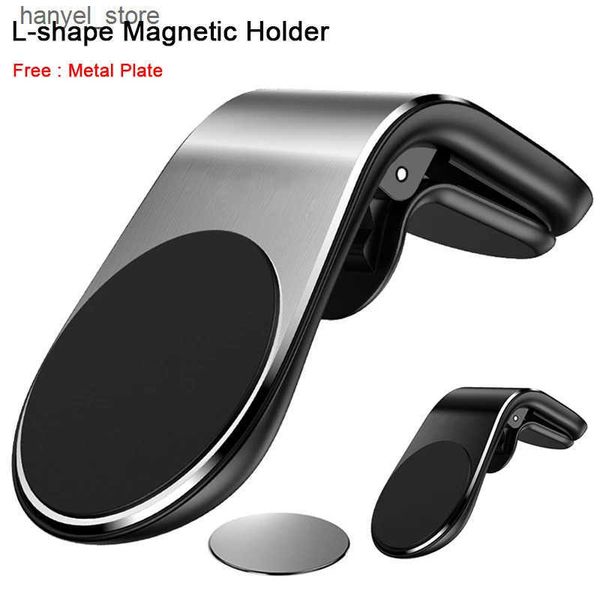 Cell Phone Mounts Holders Universal magnetic mobile phone holder car clip for mounting holders all models of phones L240910