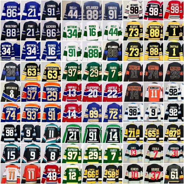Men Kids Hockey Jersey Gourde Hischier MacKinnon Gretzky NylanderDraisaitl Kucherov Fleury Hischier Malkin Hughes Nylander Couturier Rielly