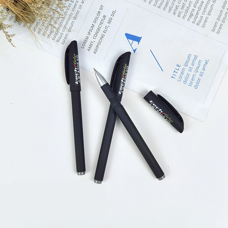 Durable Spray Glued Logo Gel Pens - Office Supplies and Exams Writing Instruments, Packaged in Sets of 12