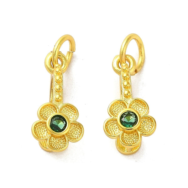 Placage en laiton pavé de zircone cubique