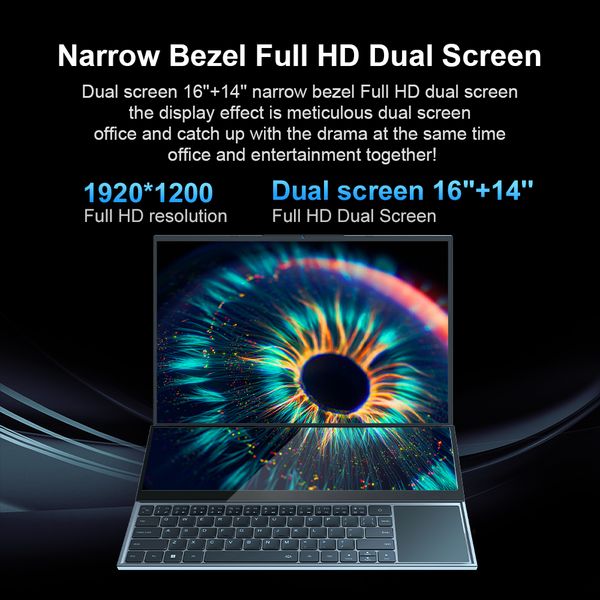 Ninkear DS16 Lapto16-inch Intel Core i7-10750H IPS Full HD 32GB RAM + 1TB SSD Gaming Laptop with Touchscreen Windows 11 Notebook