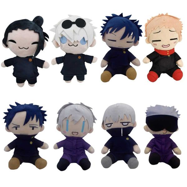 Anime peripheral spells battles figurines plush toys Gojo Goku dolls Tiger Staff dolls Yuren Fu dolls