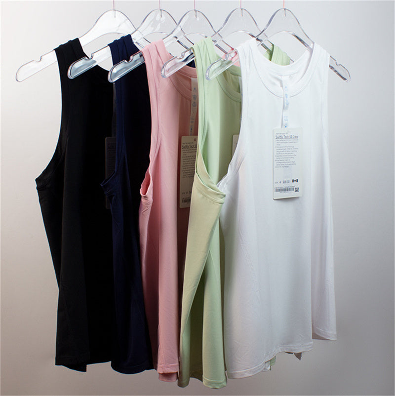 Women&#039;s Yoga Sports Vest Beauty Back All Tied Up Fitness Jogging Loose Comfortable Blouse Sleeveless Tank Blouse