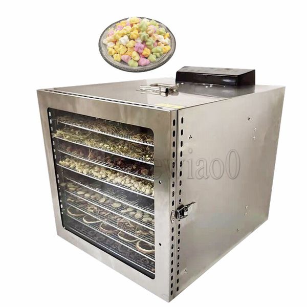 10 Trays Food Dried Fruit Machine Dryer For Vegetables Dried Fruit Meat Stainless Steel Dehydrator Fruit Drying Machine