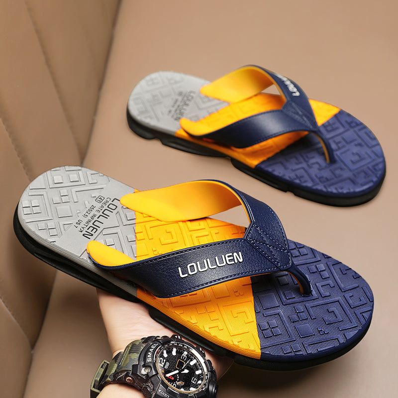 Fashion 2023 New Men Flip Flops Outdoor Summer Massage Slippers Beach Mens Breathable Non-slip Bathroom Men&#039;s Flip Flops Sandals