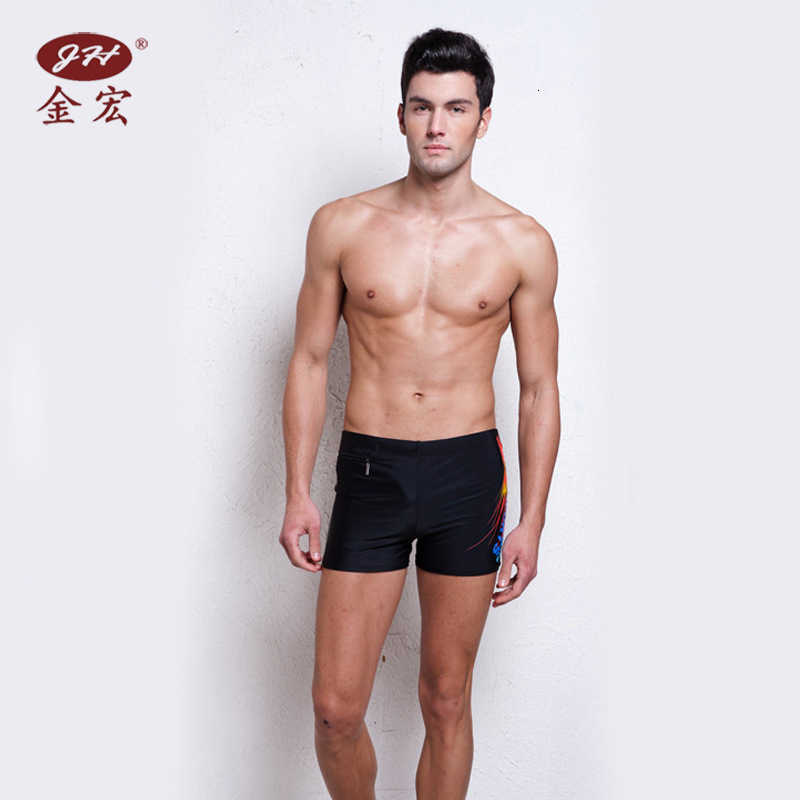 Men&#039;s Clothing Swimming Trunks Flat Angle Plus Size Fashion Hot Spring Loose Quick Drying Trend Seaside