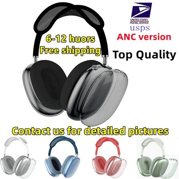 For Max ANC Headband Headphone Accessories airpod max Transparent TPU Solid Silicone Waterproof Protective Cases