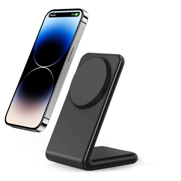 15W Minimalist Wireless Charger Magnetic Station for MagSafe Dock Stand Fast Charging for iPhone 15 14 13 12 Pro Max Mini PlusM240731