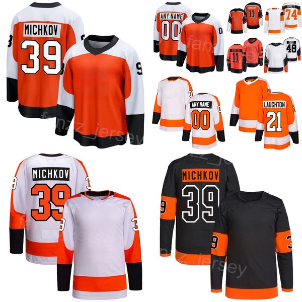 24 25 Stitched Hockey 48 Morgan Frost Jersey 21 Scott Laughton 86 Joel Farabee Noah Cates 79 Carter Hart 39 Matvey Michkov Travis Konecny Ow