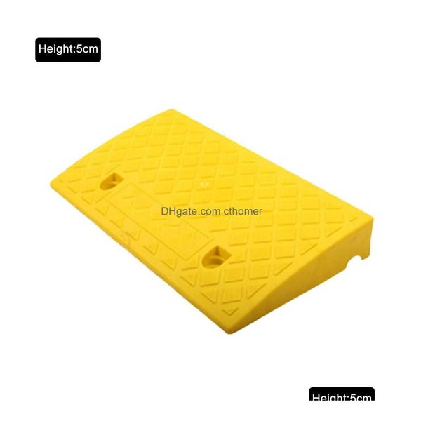 Tire Covers Portable Lightweight Plastic Curb Ramps - 2Pc Heavy Duty Threshold Ramp Kit Set For Driveway Sidewalk Car Truck Kit1 Drop Otxbk