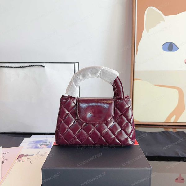 designer bag new style fragrant kelly handbag 23 medieval diamond lattice high appearance level chain fashion shoulder bag crossbody bag wom