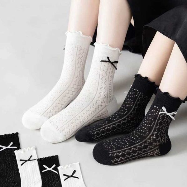 Korean Baby Children Girl Cute Socks Kids Mesh Breathable School Uniform Stockings Princess Long Socks Moms Parent-Child Socks CL240824