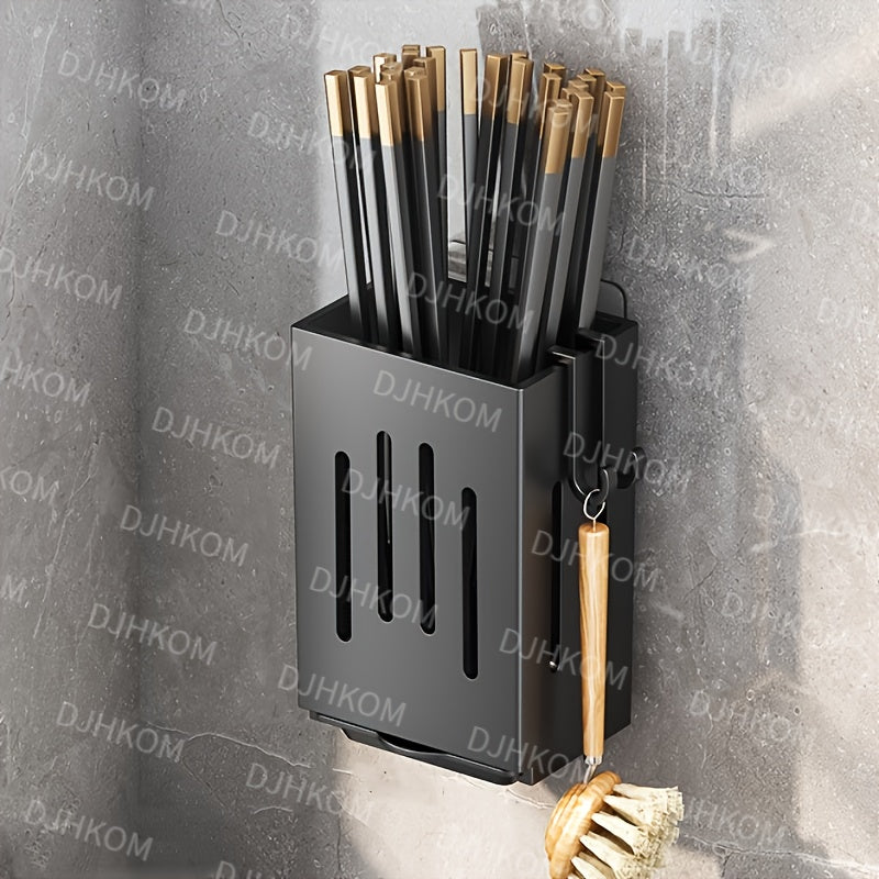 TEMU 1-pack Multifunctional Rv Kitchen Organizer With & - Wall-mounted Or Freestanding Utensil Holder For Rv Kitchens, Compact Space-saving Design,