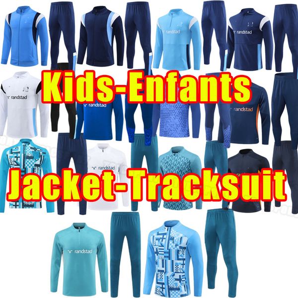 Kids child 24 25 MarseilS Soccer tracksuits GERSON under BAKAMBU 2024 2025 Camiseta PAYET GUENDOUZI KAMARA long sleeve tracksuit jacket trai