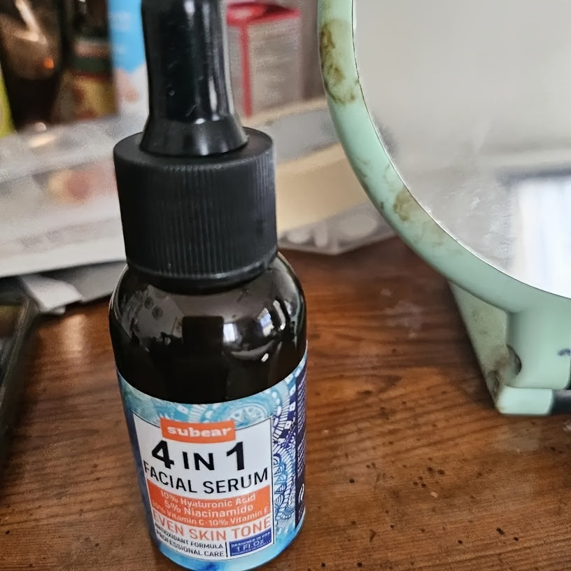 TEMU 2pcs Face Serum - With Hyaluronic Acid And Vitamin C To And Texture For A Smoother, Look - 30 Ml-1 Oz.