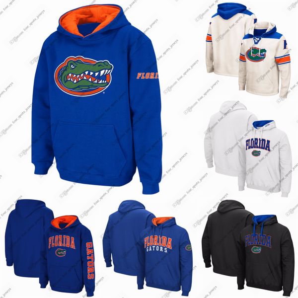 Mens Colosseum Cream Stadium Athletic Royal Florida Gators 2.0 Lace Up Pullover Hoodie any name or number Black WHITE Women Youth
