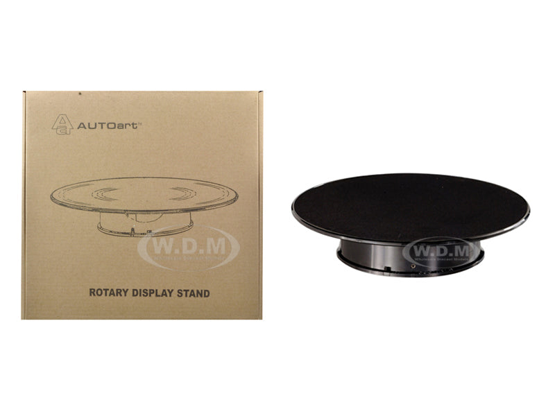 Rotary Display Turntable Stand Medium 10 Inches with Black Top for 1-64 1-43 1-32 1-24 1-18 Scale Models by Autoart