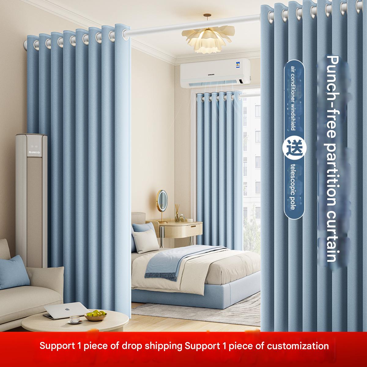 YL-36883 curtain special price living room bedroom blackout curtains hook type floating curtains rental room door curtains wholesale