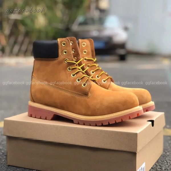 boot Designer luxury Boots Shoes Men Boots Waterproof Ankle Classic Martin Shoe Cowboy Yellow Red Blue Black Pink Hiking Motorcycle Boots