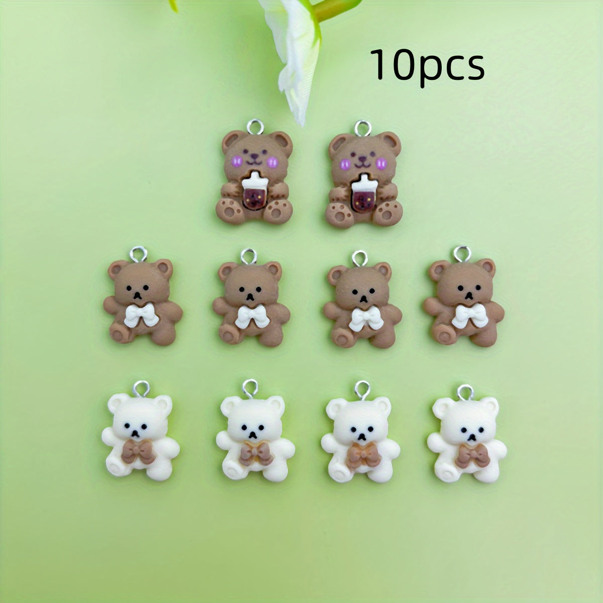 TEMU 10pcs Resin Charms Pendant, Diy Crafts, Necklaces, Bracelets, Keychains, Earrings, Phone Straps, And Gifts For