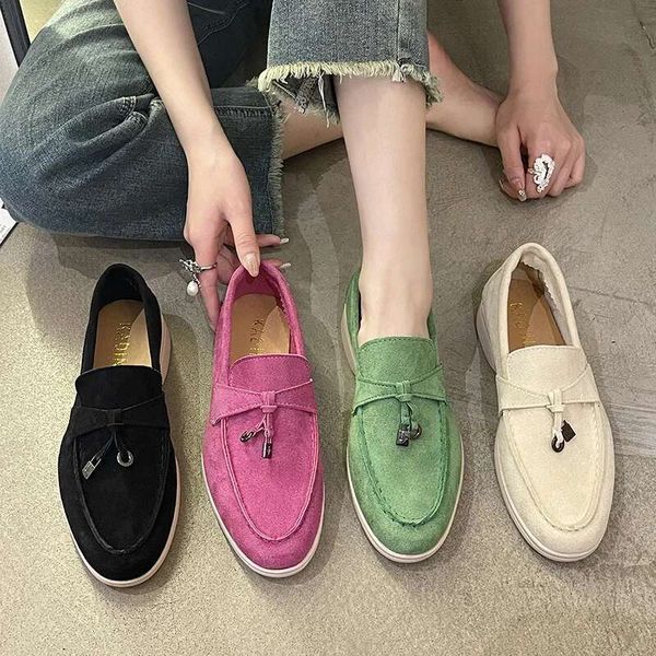 Sport Women Flats 2023 New Trend Spring Autumn Platform Suede Loafers Shoes Casual Ladies Walking Non Slip Chaussure Femme