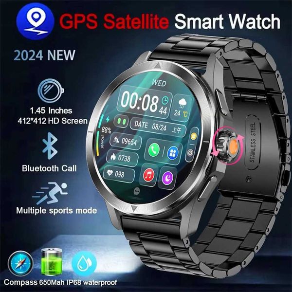 High Quality Suitable for Watch S4 Ultra Sport smartwatch mens AMOLED high-definition screen NFC GPS compass heart rate waterproof BT call s