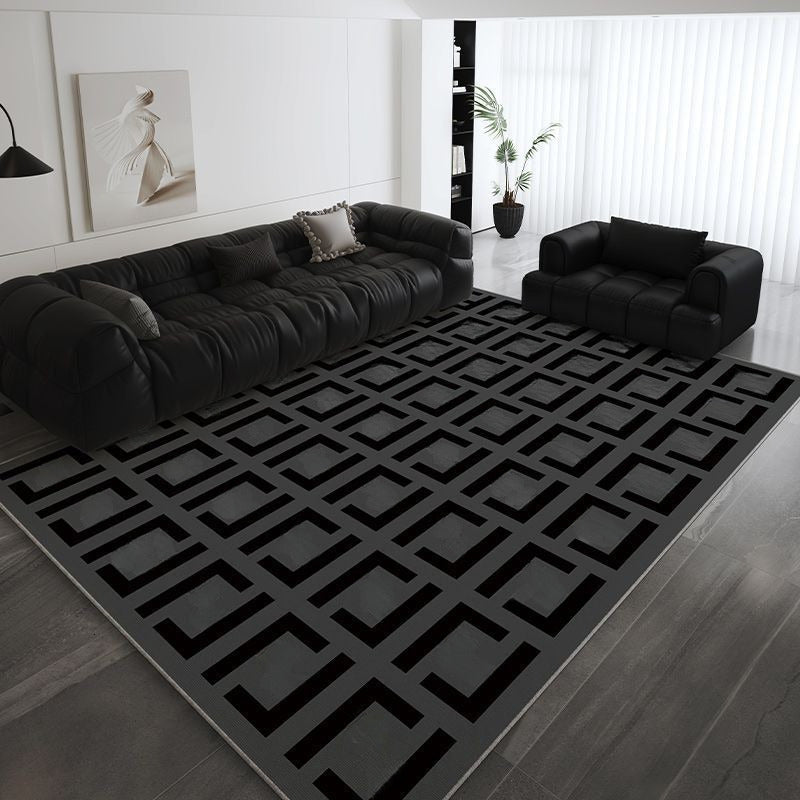 Light luxury crystal velvet carpet dirt resistant easy to take care of household living room carpet sofa tea table blanket non-slip cushion 50*80cm-