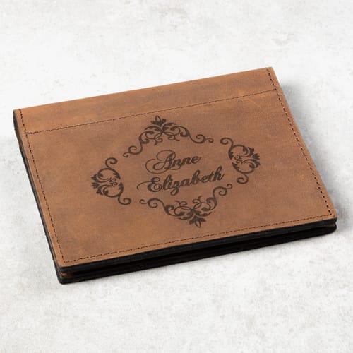 Personalized Damask Prayer Card Holder