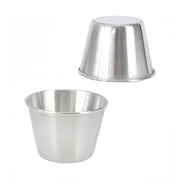 70ml-2oz Stainless Steel Spirit Liquor Cup Picnic Portable Small Mini Wine Glass Drinkware Seasoning Cup Sauce Dipping Bowl Cups HW0391