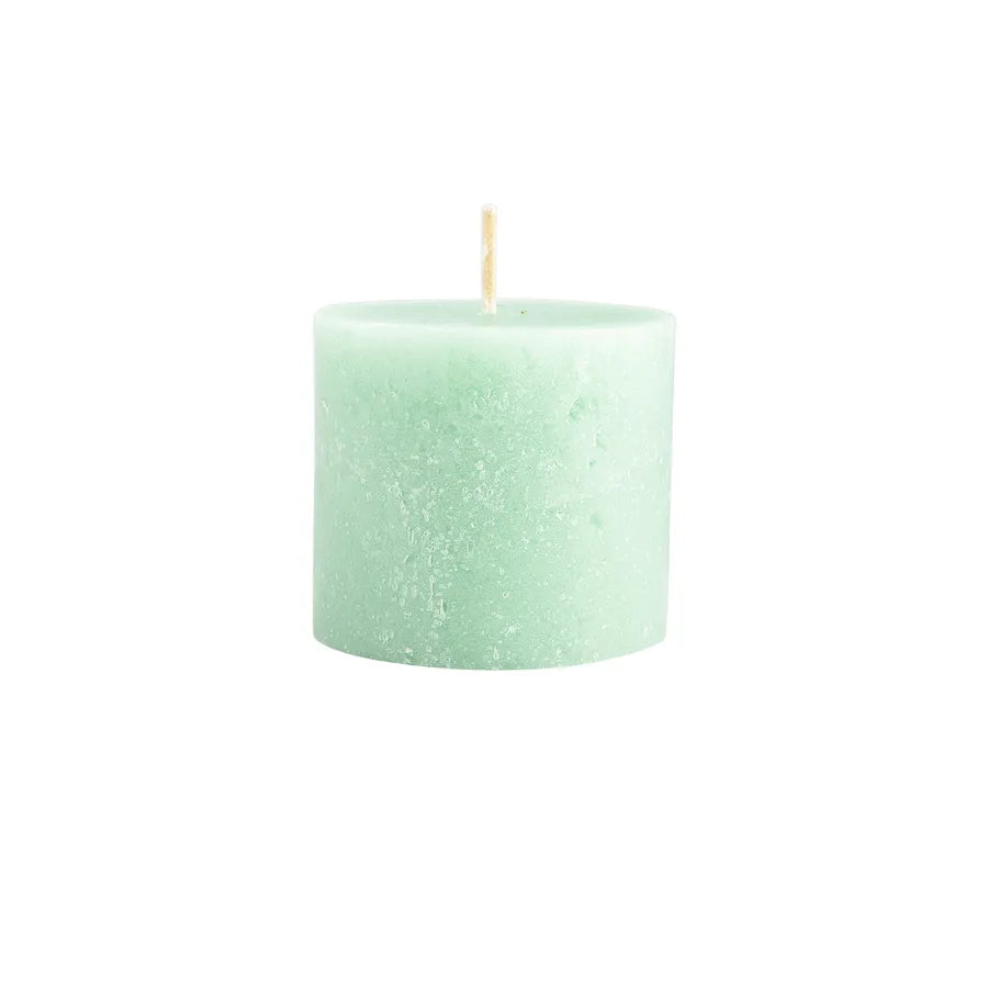 Karaca Andy Cylinder Candle, 6.5cmx6 cm, Light Green