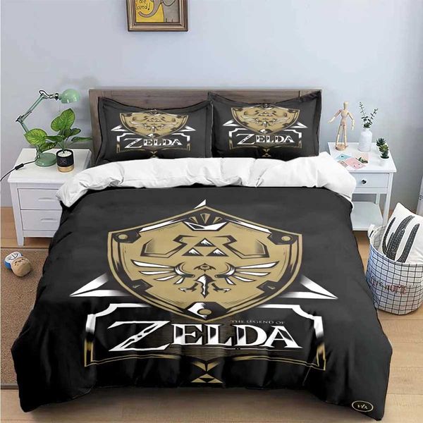 Exquisite Game Z-ZELDA Printed Bedding Sets Exquisite Set Duvet Cover Bed Comforter Set Bedding Set Luxury Gift Home Textiles Y240730