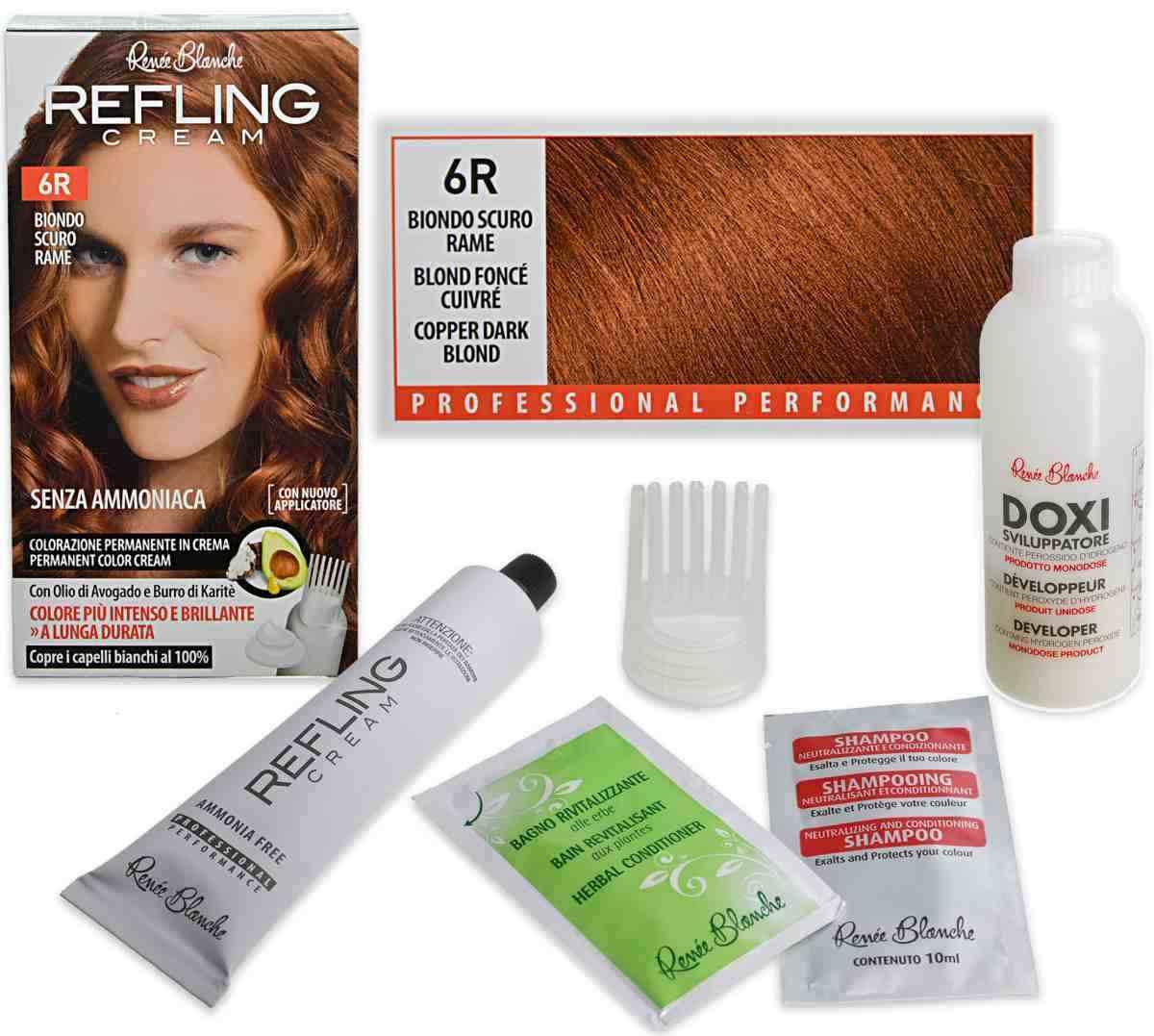 6R krem ​​fargelegging Reflling