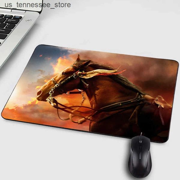 Mouse Pads Wrist Rests MousePad Computer Gaming Desk Mat Art Gamer Anime Anti-slip Cartoon Kawaii Horse Office Decoration Carpet Keyboard Pa