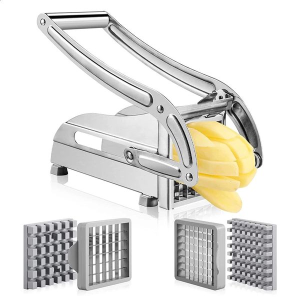 Manual Potato Cutter Stainless Steel French Fries Slicer Potato Chips Maker Meat Chopper Dicer Cutting Machine Tools for Kitchen 250113