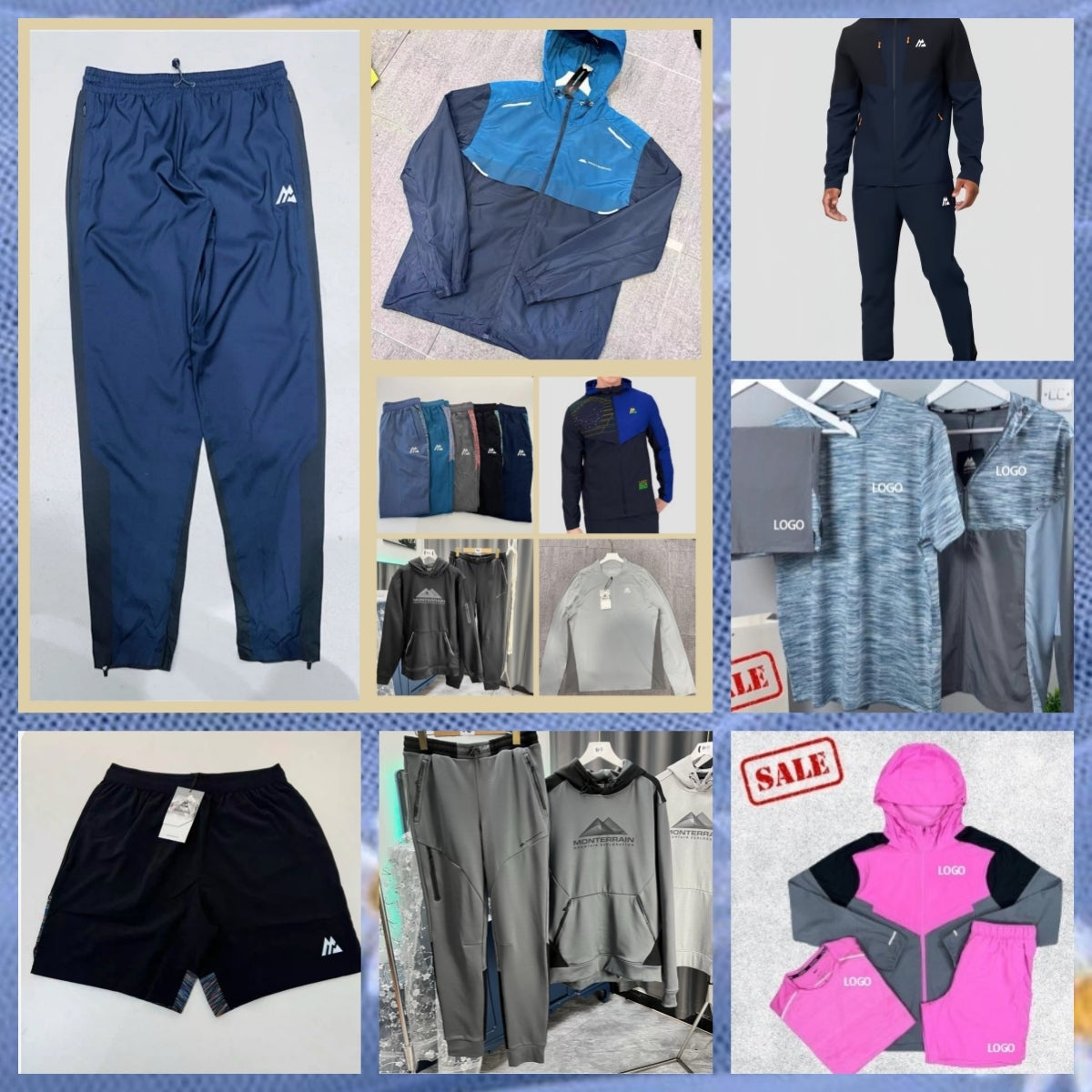High quality monterex tracksuit Breathable sweat-wicking Latest model tech 3 piece set designer montirexs Tracksuit sports fiess jogging suits monti