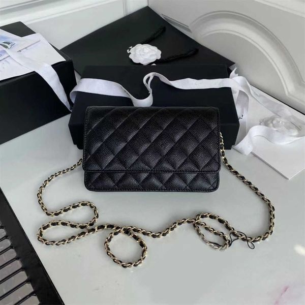 Small crossbody designer bag woc shoulder bags small flap clover sac luxe black white litchi cowhide purse designer woman handbag high quali
