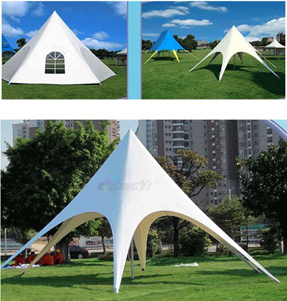 Cheap Daimeter 8m White Star Tent Pop Up Outdoor Party Event, Grass Wedding Tent (without printing)