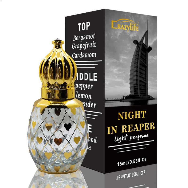 15ML Dubai Middle East Perfume Oil Long Lasting Light Fragrance Fresh Desert Flower Arabian Essential Health Beauty 240130